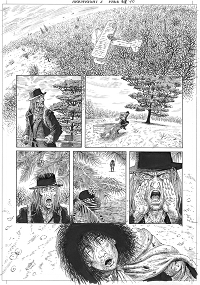 The Legend of Luther Arkwright page 70 Ink. A3 (42cm x 29.7cm) £420