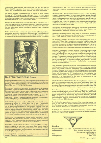 Page 10 of the Fire Opal of Set RPG scenario from Imagine magazine issue 14