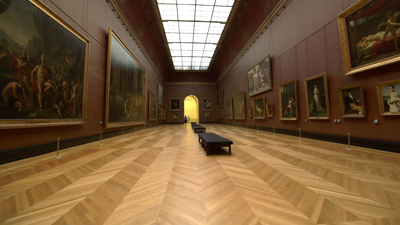 This gallery is based on one in the Louvre.