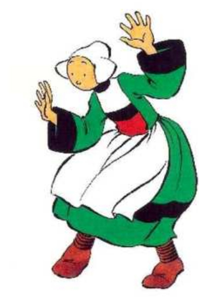 Becassine the maid, probably the first female comic strip protagonist and the first example of modern bande dessiné, published from 1905 and drawn by Joseph Pinchon