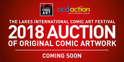 Lakes International Comics Festival comic art charity auction