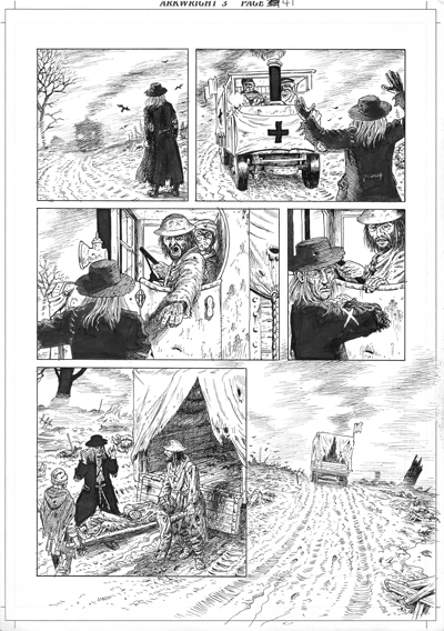 The Legend of Luther Arkwright page 41 Ink. A3 (42cm x 29.7cm) £350