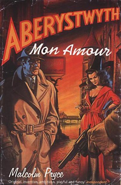 The cover is a tip of the hat to that of Aberystwyth Mon Amour by Malcolm Pryce