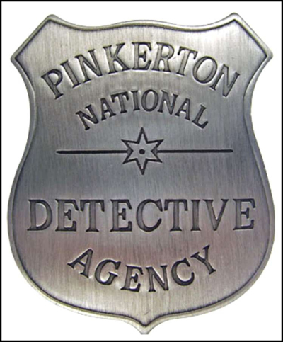 Chance’s shield is based on a real Pinkerton Detective Agency badge.